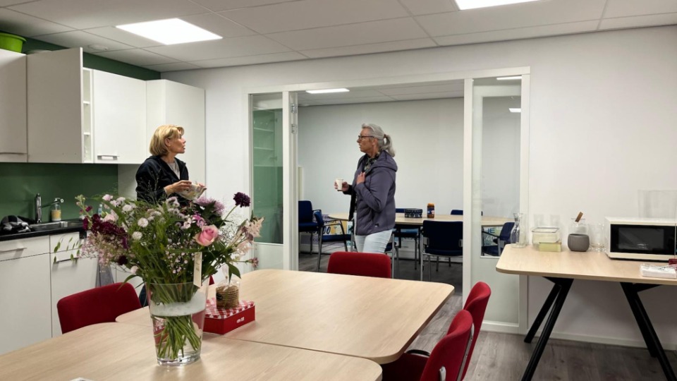 Stichting Babyspullen kantine van de nieuwe loods